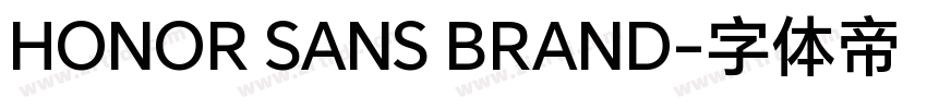 HONOR SANS BRAND字体转换